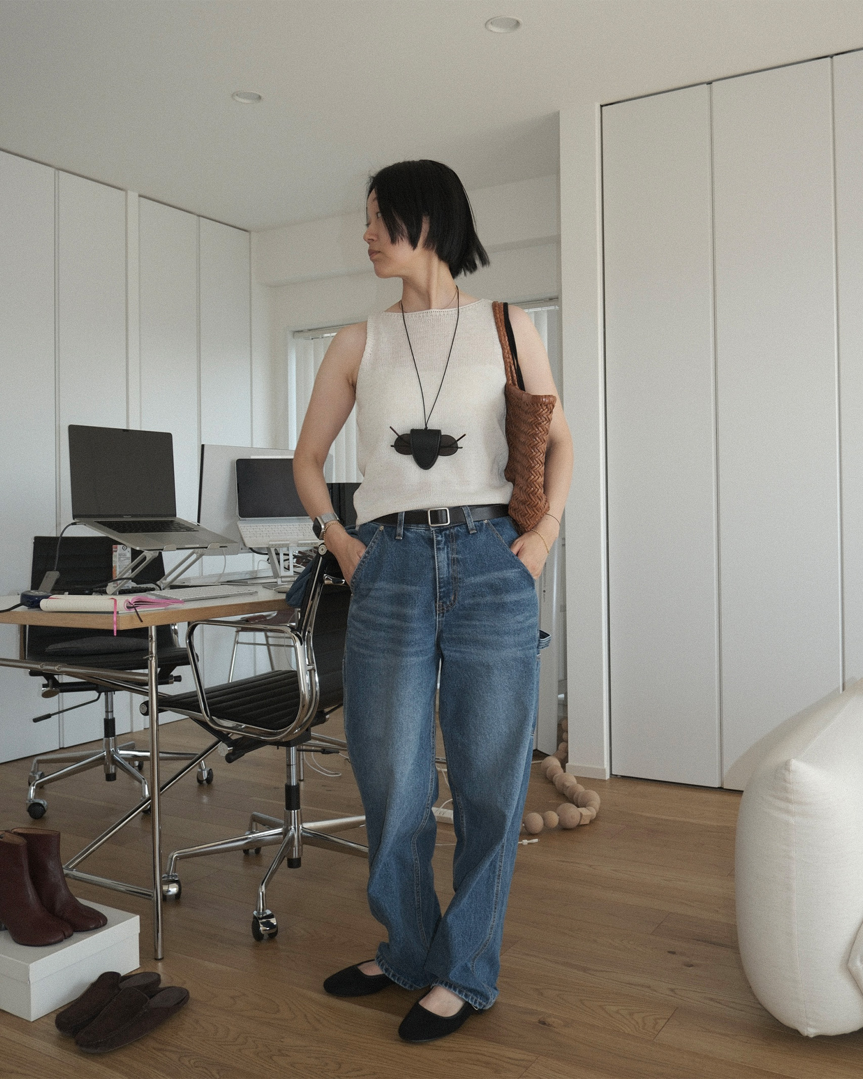 リネンニットノースリーブ | ファッション通販サイト NUGU
