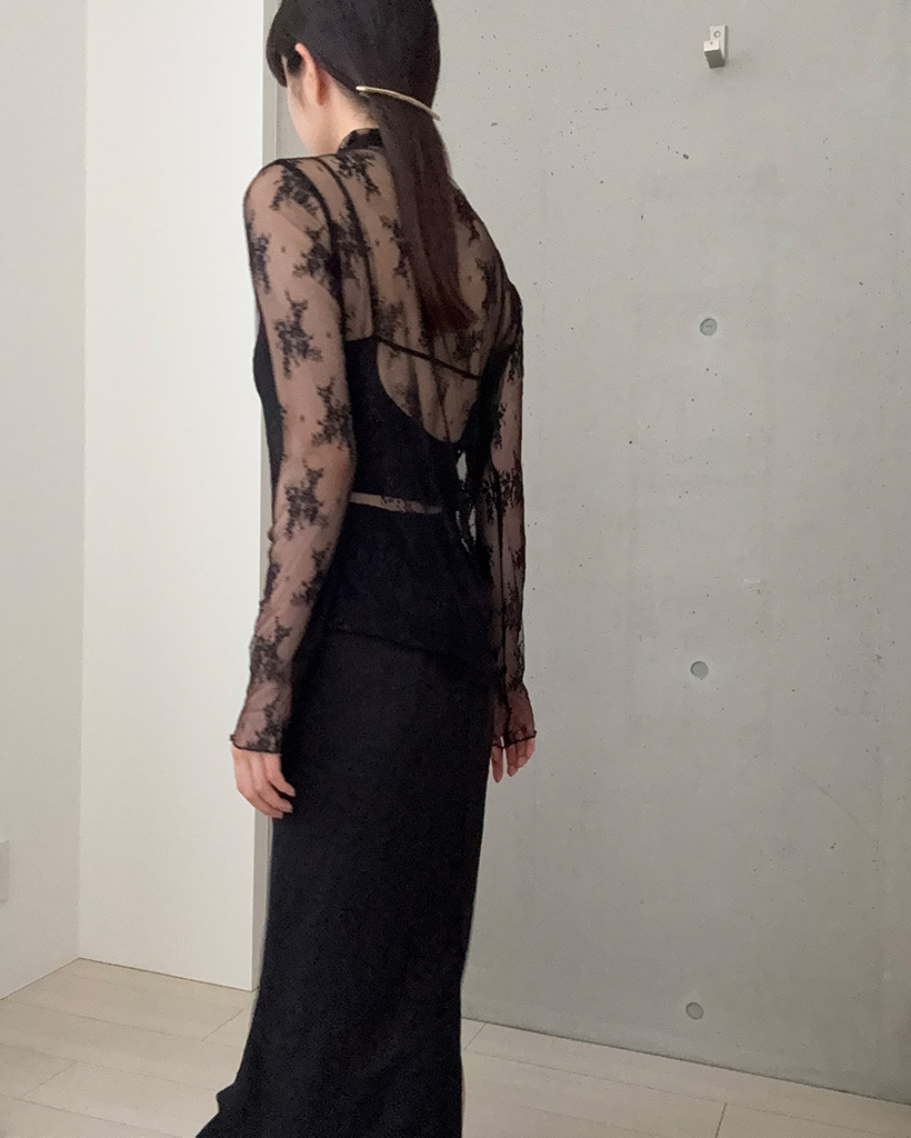 Cygne シースルートップス Uenui tシャツ シースルートップス 長袖 シアートップス