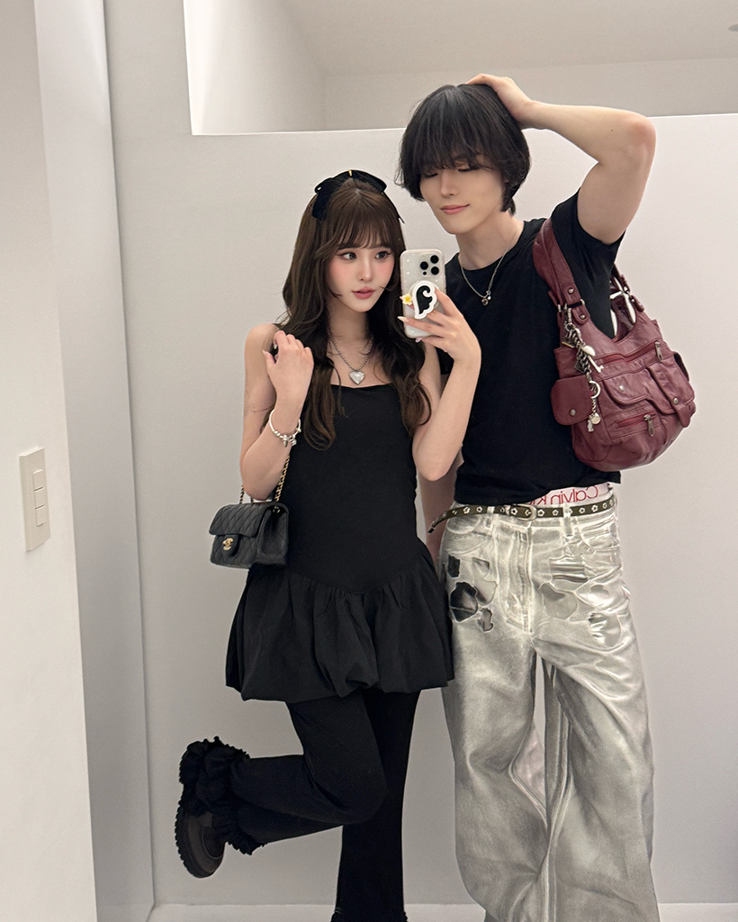 リブ編み　イエローフリルパンツ XGFGS03H0 滑り止め付き リブ フリル クルーソックス