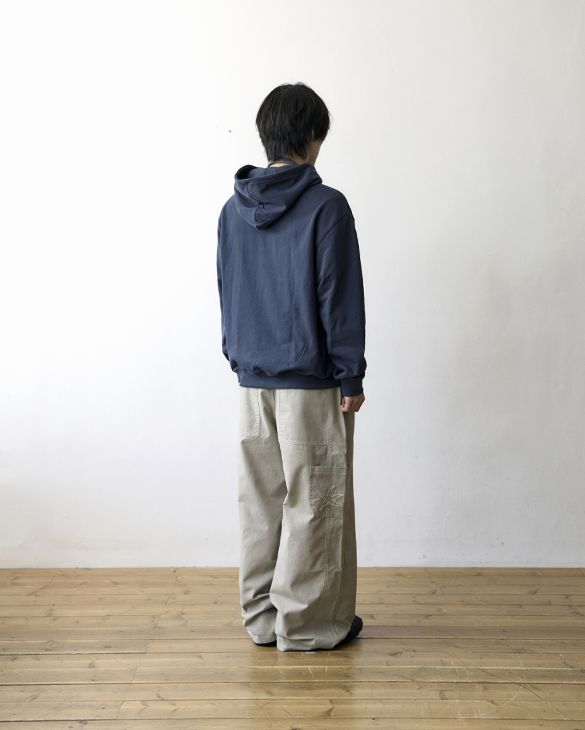 TCM frame hooded zip-up (navy) | ファッション通販サイト NUGU