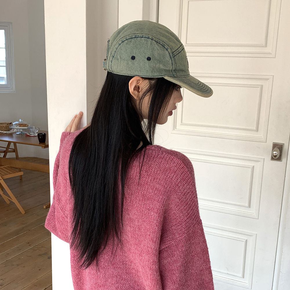【SLOWACID】★人気★ディストレストウォッシングデニムキャップ デニムキャップ ヴィンテージ風（キャップ）｜ALL RUNS（オール