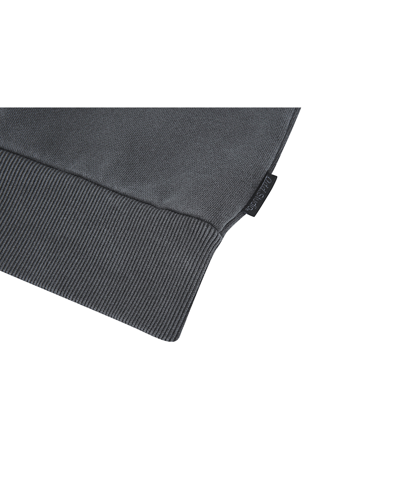 Pigment Cut-Off Hoodie Zip-Up - charcoal | ファッション通販