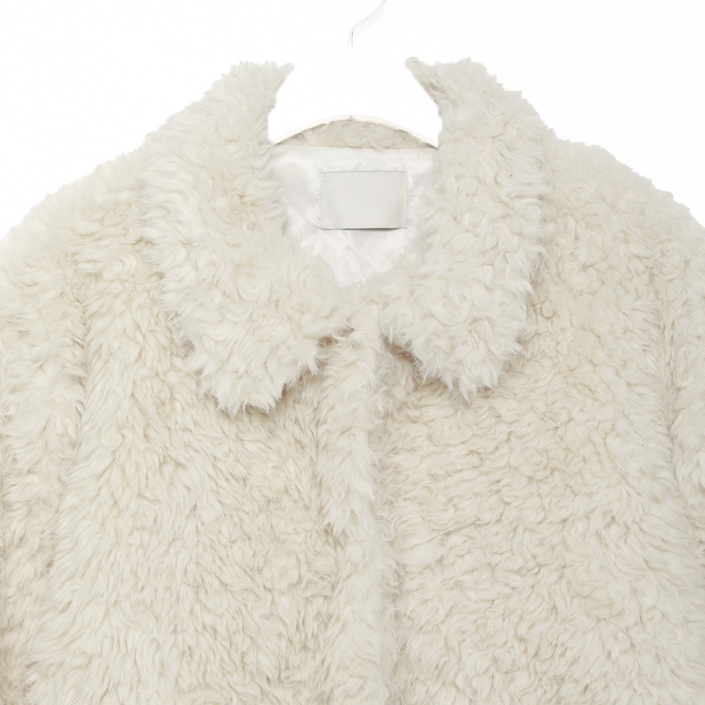 nugu カウ ファーコート ジャケット Cowpattern fur JKT カウ柄ファーコート | ファッション通販サイト NUGU