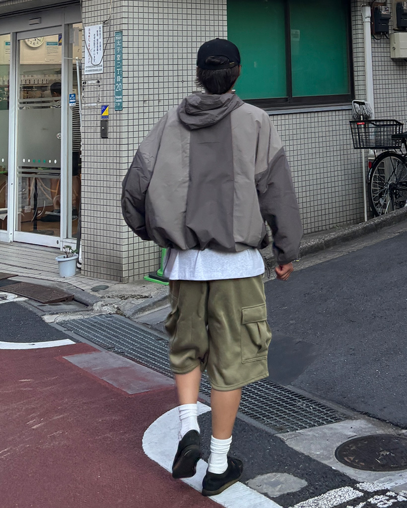 ユニセックス カーゴバミューダスウェットパンツ | ファッション