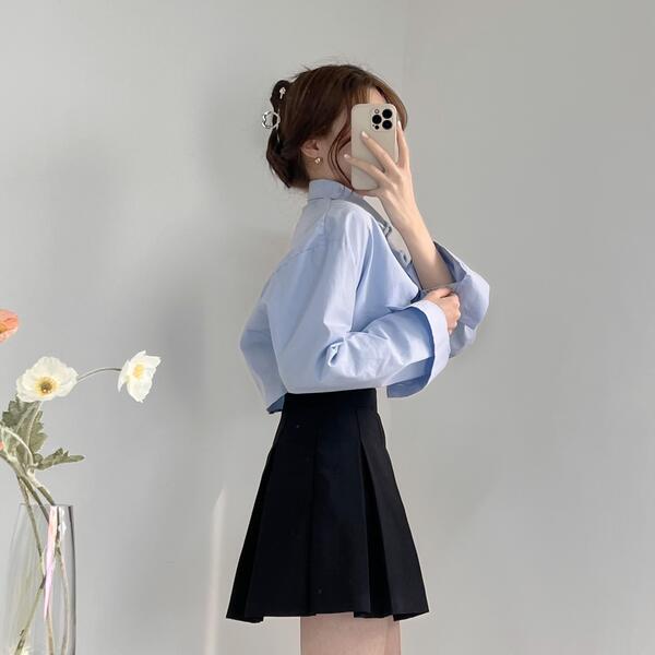3col)クロップドボレロシャツ | ファッション通販サイト NUGU
