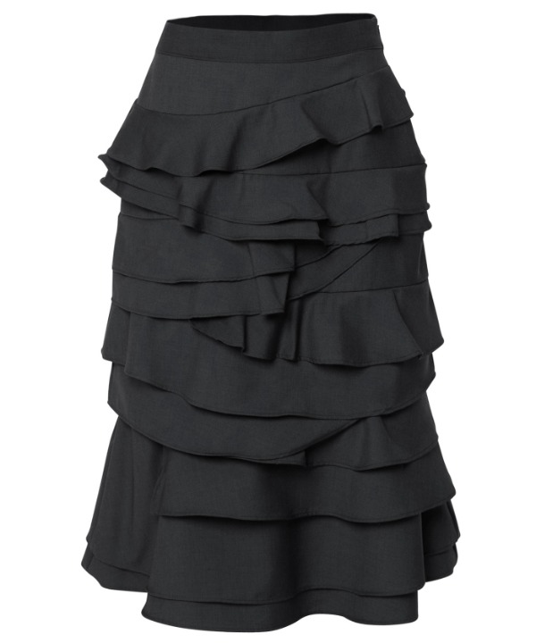 CRANK Frill pleated midi skirt スカート プリーツ CRANK Frill pleated midi skirt スカート プリーツ