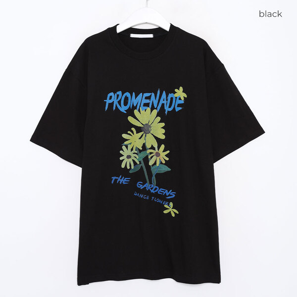 フラワープリント半袖Tシャツ | ファッション通販サイト NUGU