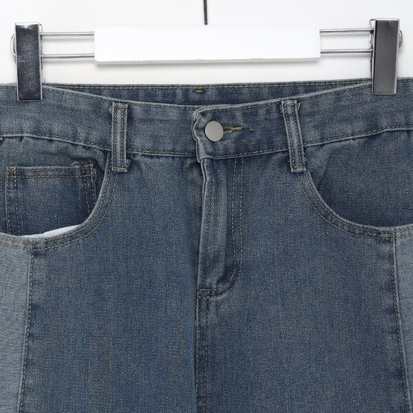 すず　0519 サイドフリンジデニムパンツ | ファッション通販サイト NUGU