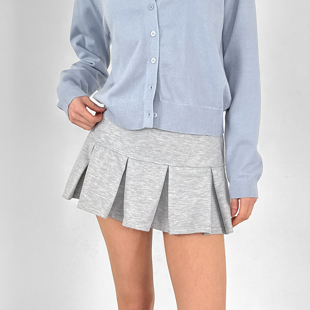 ローウエスト プリーツ スカートパンツ