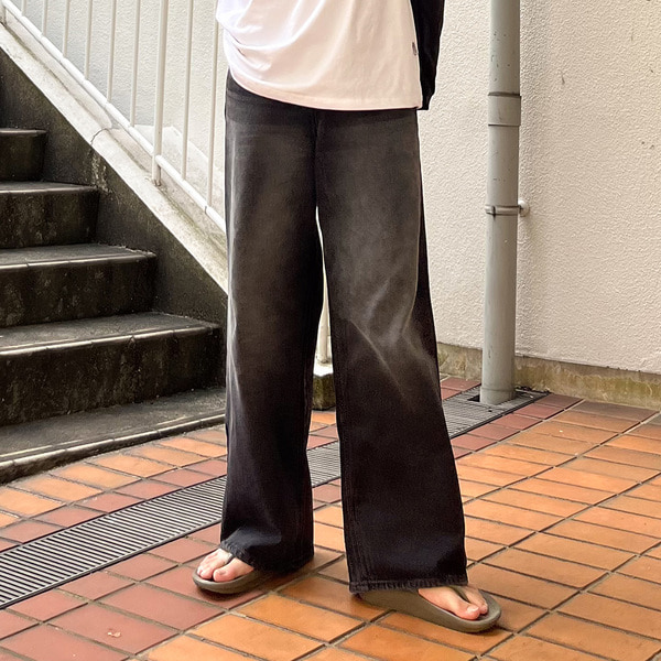 ウォッシュワイドデニムパンツ | ファッション通販サイト NUGU