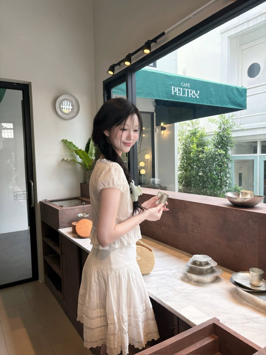 Elin Lace Midi Skirt_Ivory