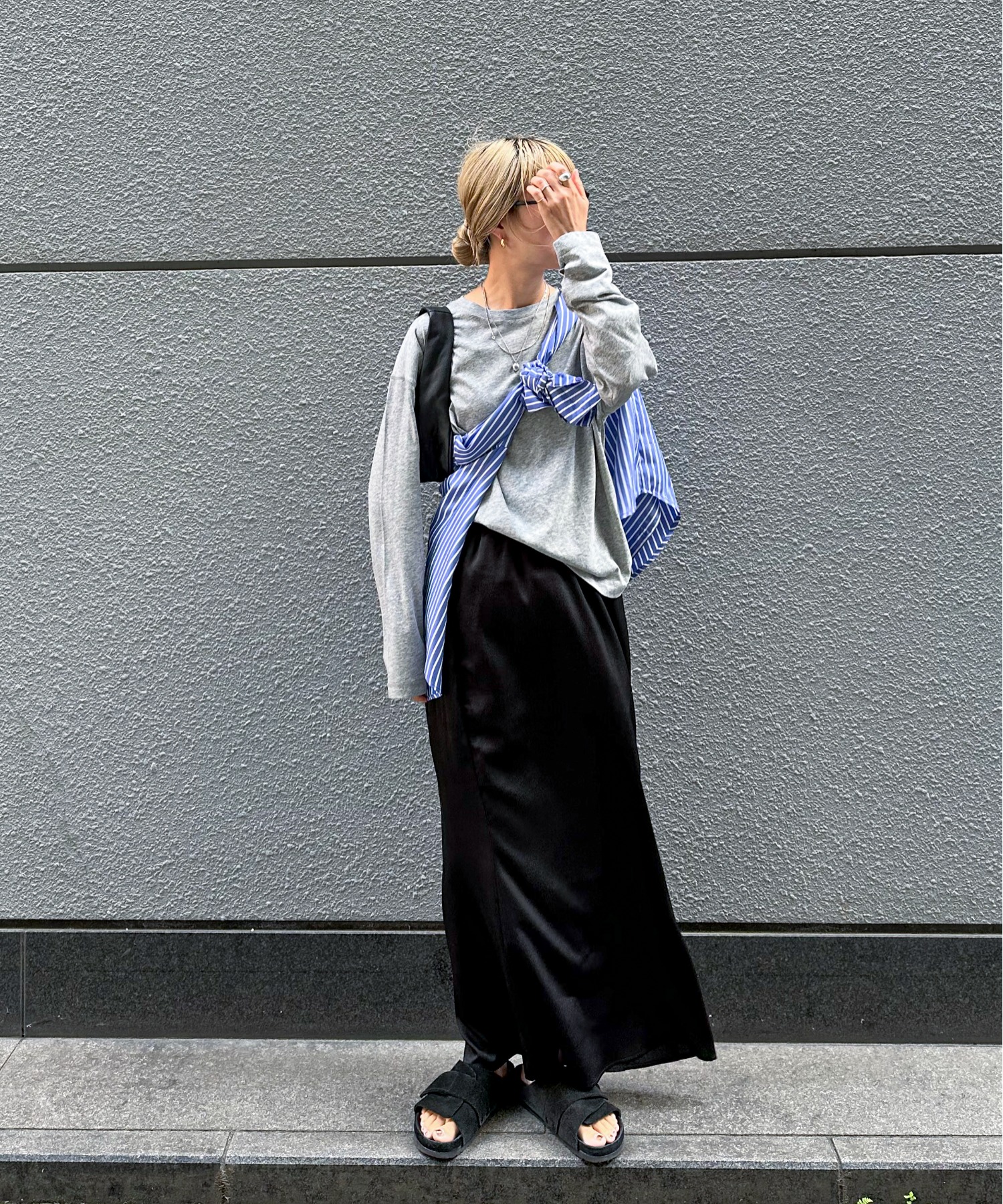 スラブ調オーバーシアートップス | ファッション通販サイト NUGU