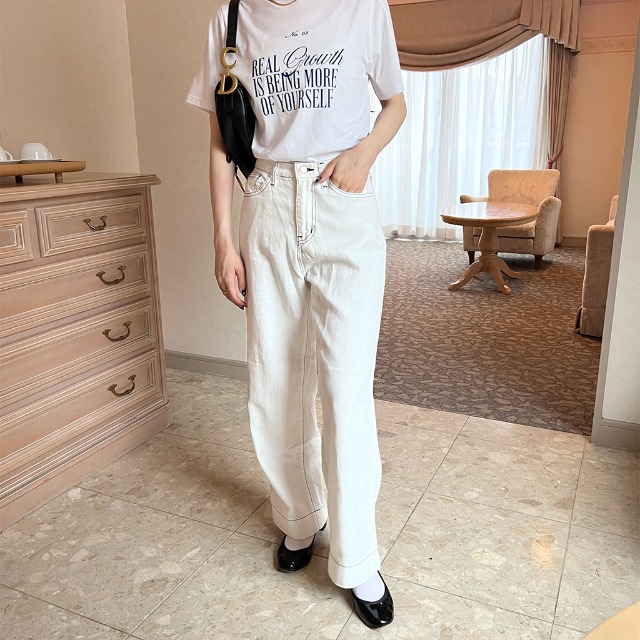 ステッチワイドパンツ | ファッション通販サイト NUGU