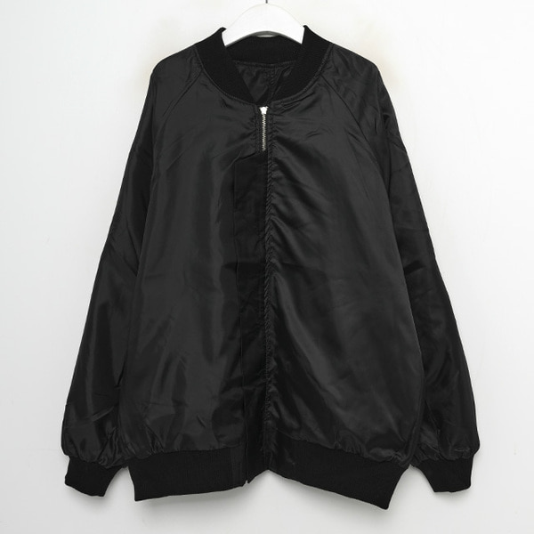 EGOIST 袖シャーリング ボリュームMA-1 BLACK Ezick ma1 ma-1 Shirring sleeveボリュームチュールMA1