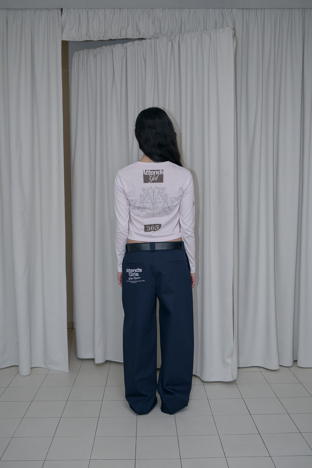 Attends girls chino pants(navy)