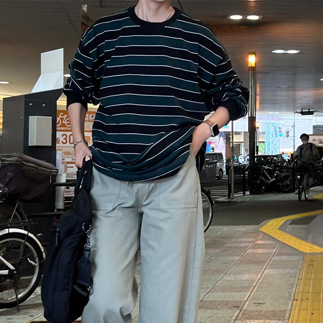 jonnlynx piano duo ボーダーカットソー クラシックボーダーTシャツ | ファッション通販サイト NUGU