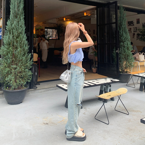 ダメージデニムパンツ | ファッション通販サイト NUGU