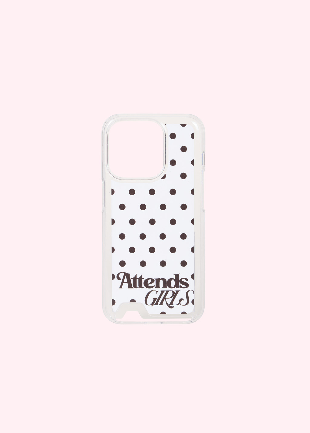 Attends girls dots card case Small dots(white)