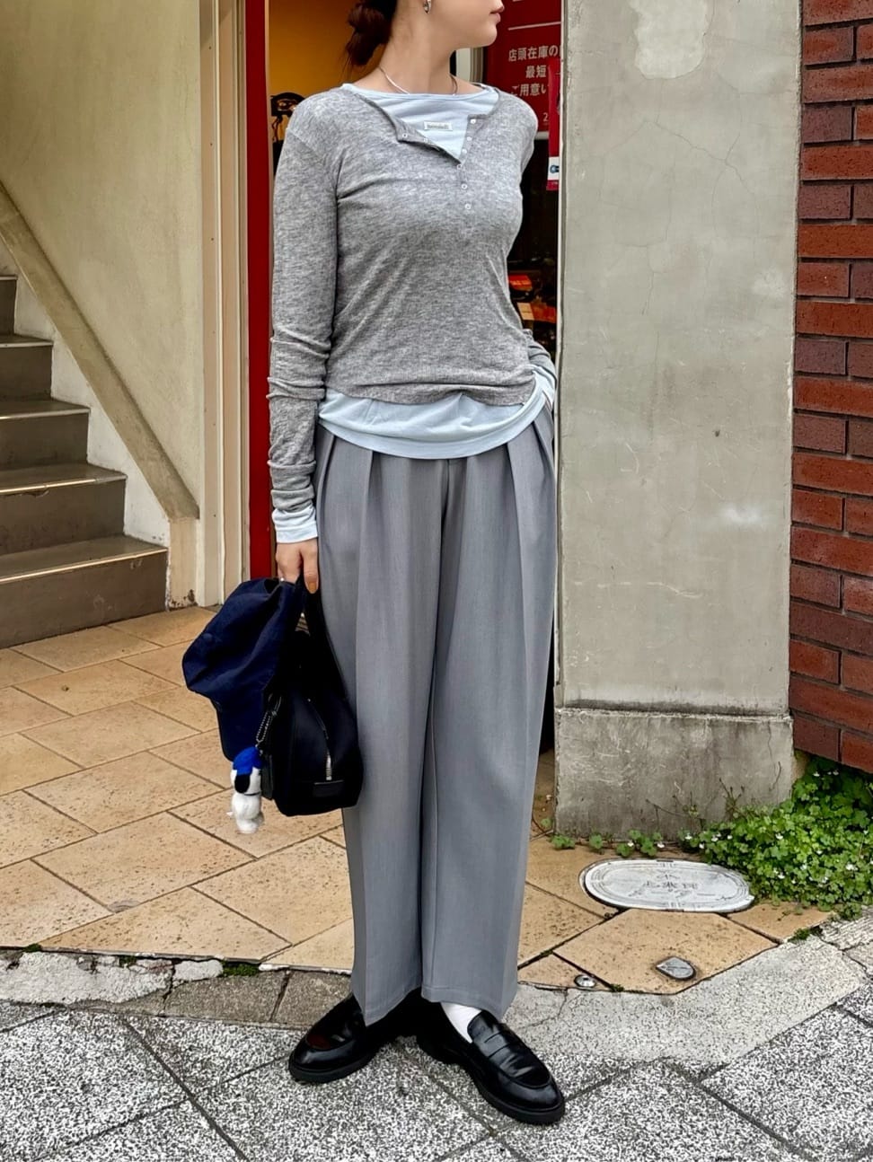 シアーテレコヘンリーネックトップス | ファッション通販サイト NUGU