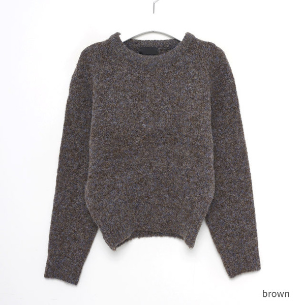 ミックスカラーラウンドニット | ファッション通販サイト NUGU