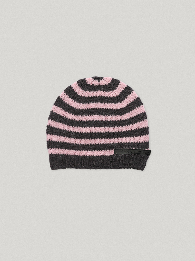 Bono Alpaca Hat Striped Pink