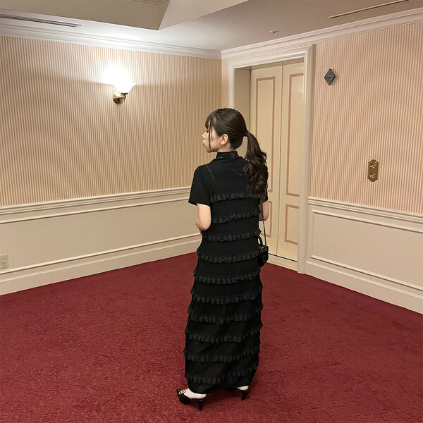 ティアードシフォンフリルキャミワンピース | ファッション通販 ティアードシフォンフリルキャミワンピース | ファッション通販