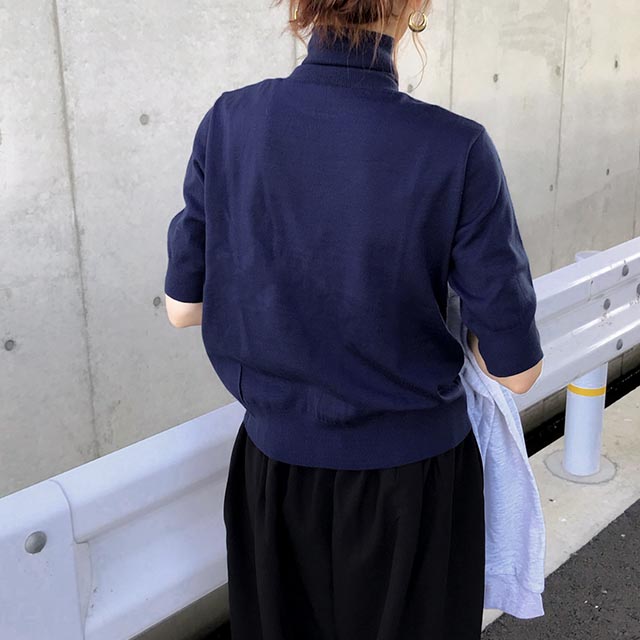タートルネック半袖ニット | ファッション通販サイト NUGU