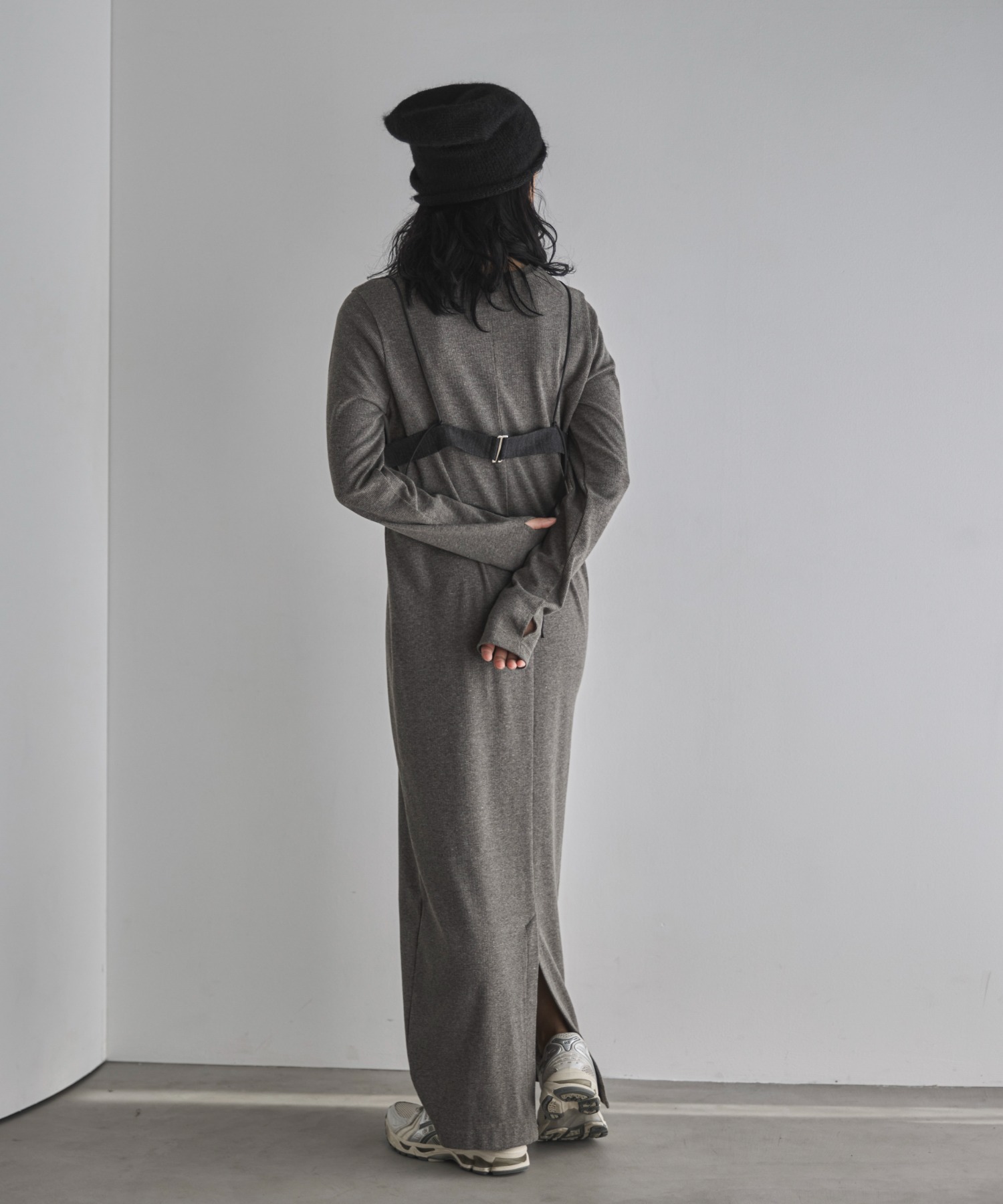 TALL/2Tサイズあり】カットリブロングワンピース | ファッション通販