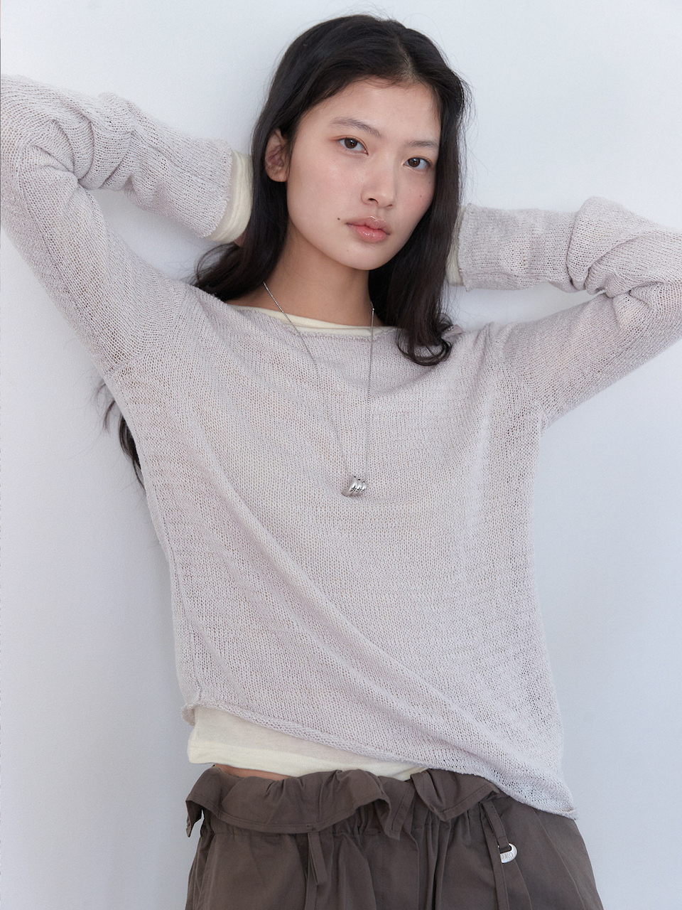 BOHEMIAN SNAP TOP [ GRAY ]