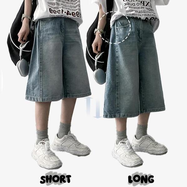 order ハーフデニム　パンツ　ルーズデニム　ジョーツ　Lサイズ order【オーダー】loose denim half pants used 