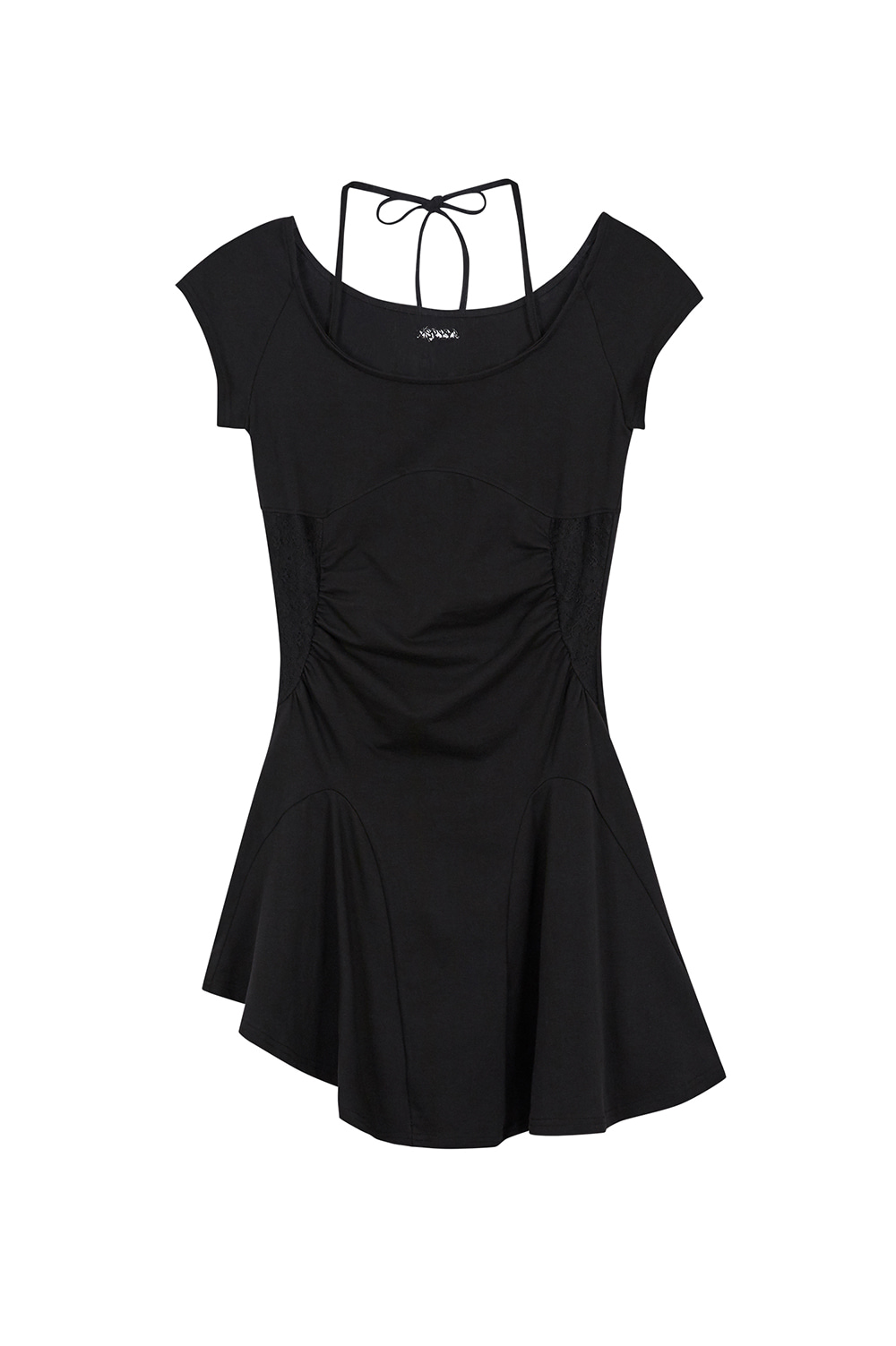 送料・関税込 ●ILLIGO●25SS LACE SHIRRING FLARED DRESS Lace Shirring Flared Dress Black | ファッション通販サイト NUGU