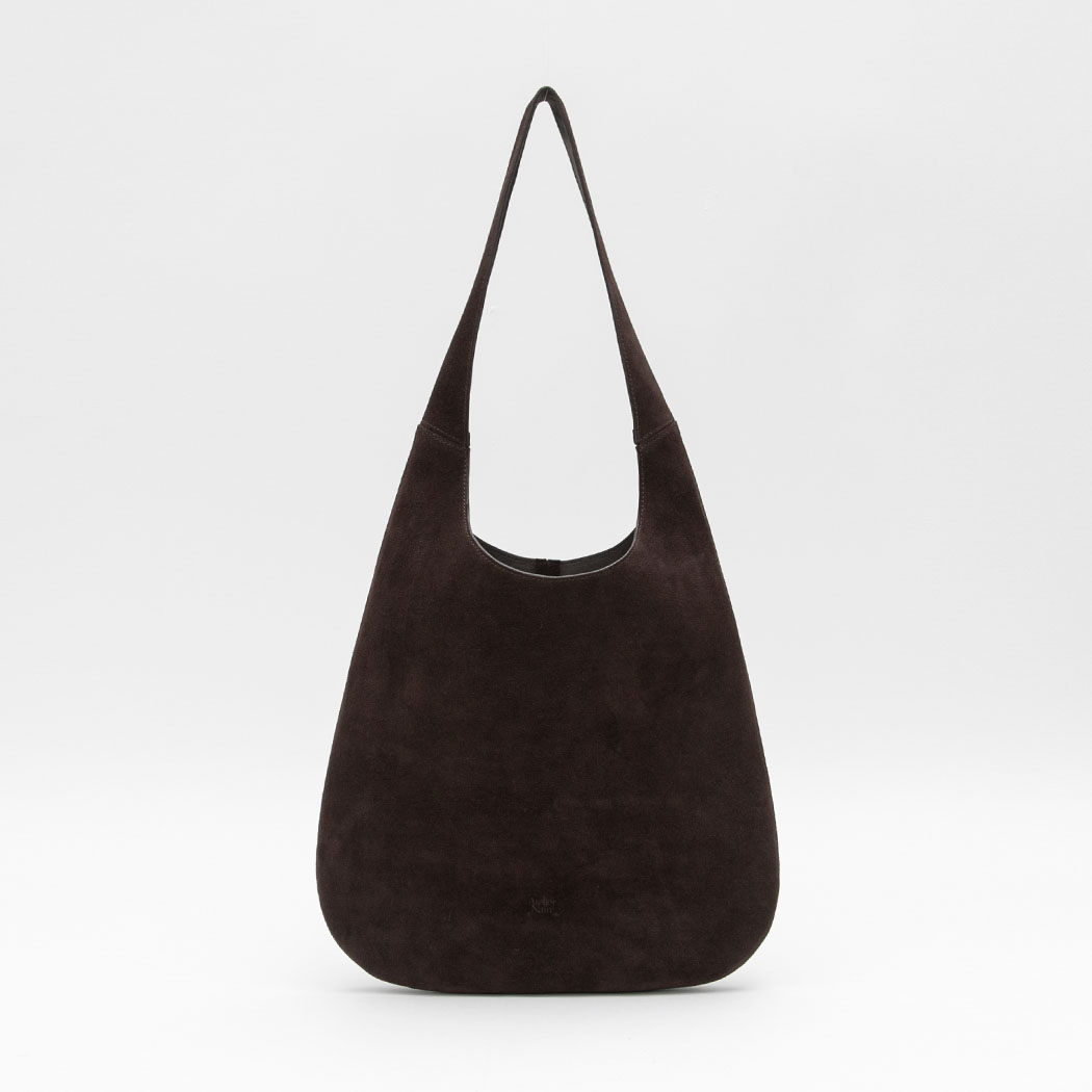 (B-2476)SUEDE ROUND SHOULDER BAG