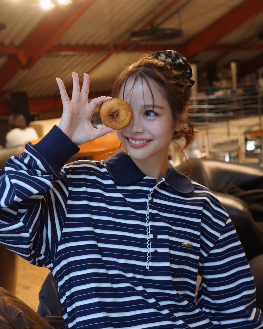 マルチボーダーポロトップ