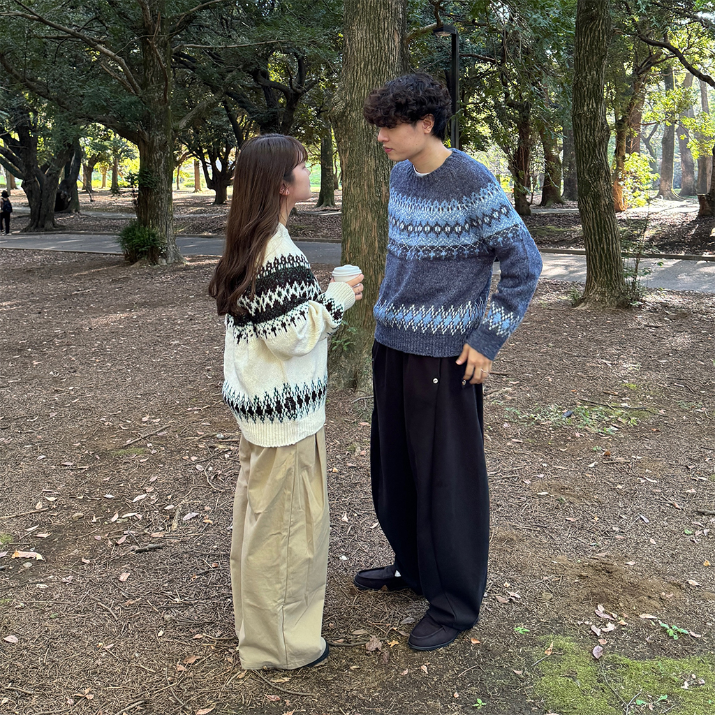 ユニセックスノルディックニット