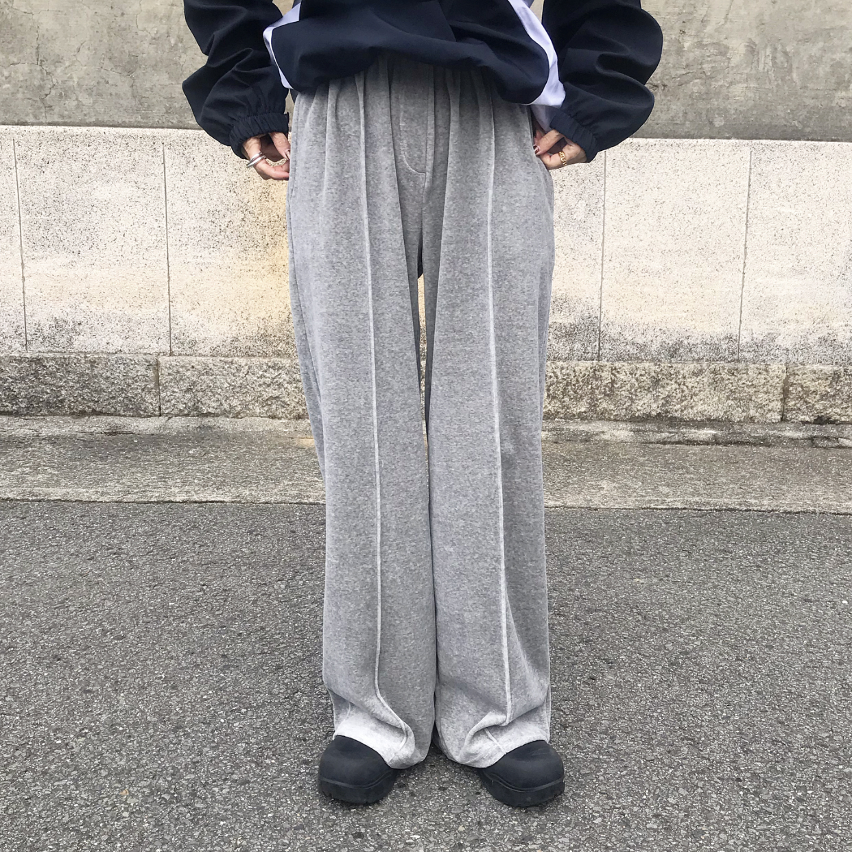 センタープレスベロアパンツ | ファッション通販サイト NUGU