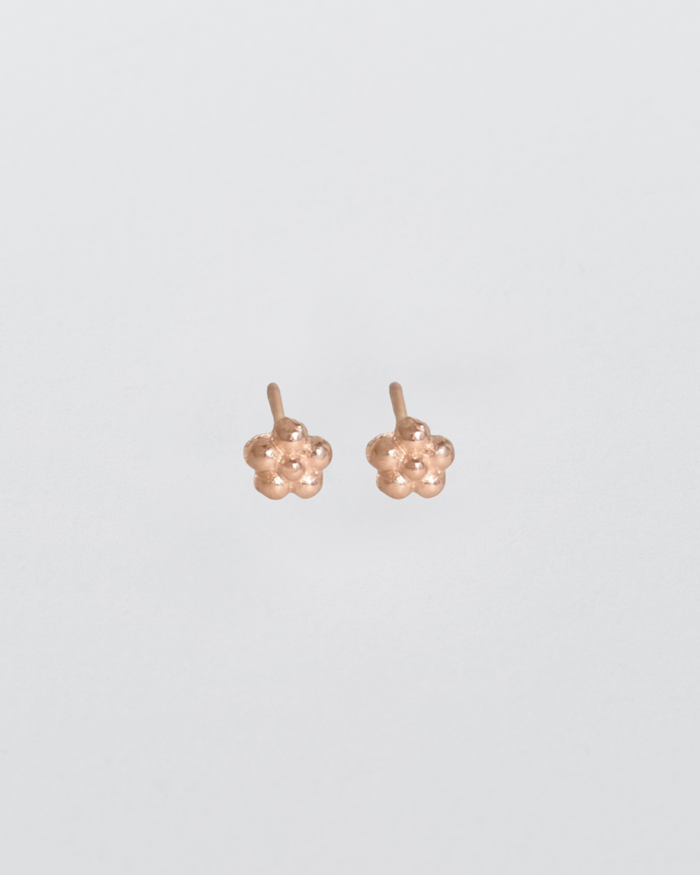 Mini Flower Earring - Rose Gold (silver925)