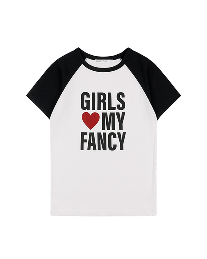 ☆NASTY FANCY CLUB☆ Girls My Fancy Tee BLACK F25QB105 Influencer pick] GIRLS MY FANCY TEE (BLACK) F25QB105