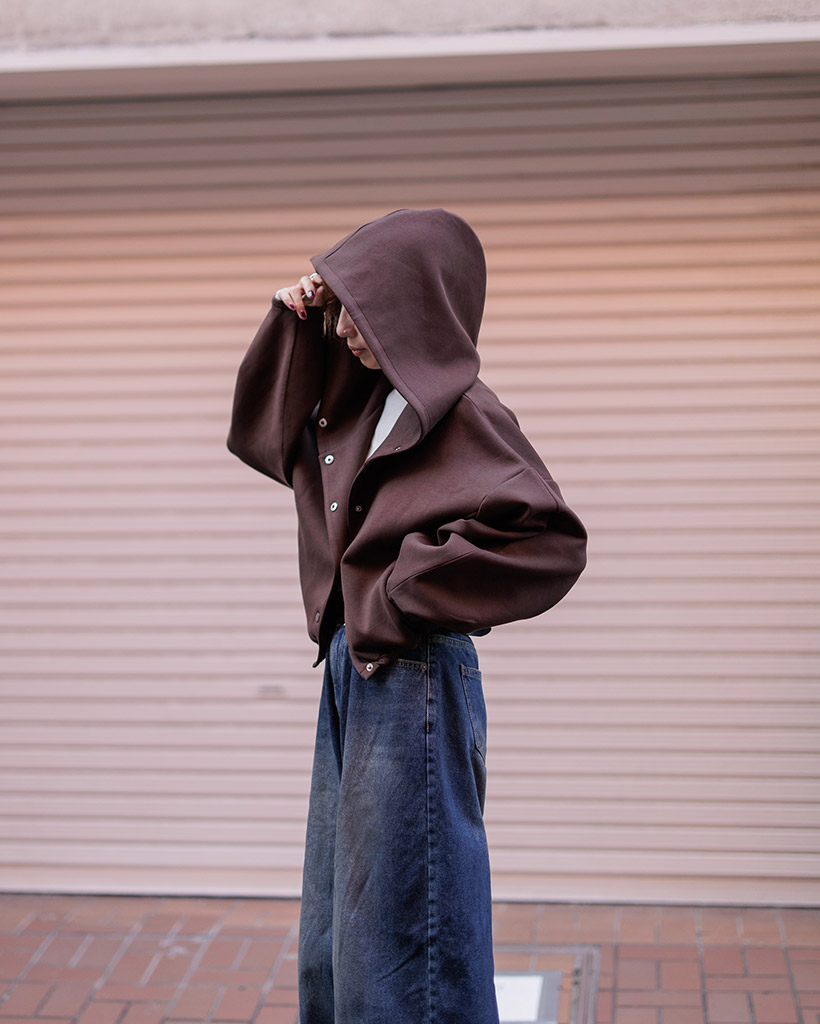 ymPatou クロップドブルゾン ymPatou クロップドブルゾン サイドラインクロップドブルゾン