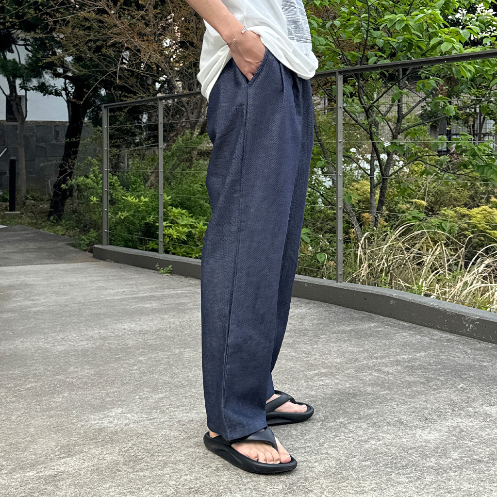 デニム2タック入りワイドパンツ | ファッション通販サイト NUGU