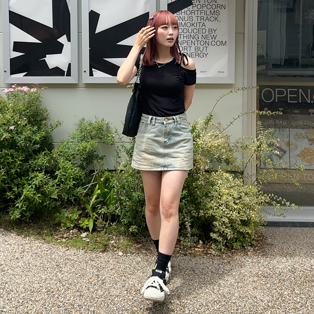 NO DRESS ブラック ミニスカート NO DRESS(ノードレス) ミニスカート(レディース) - 海外通販のBUYMA