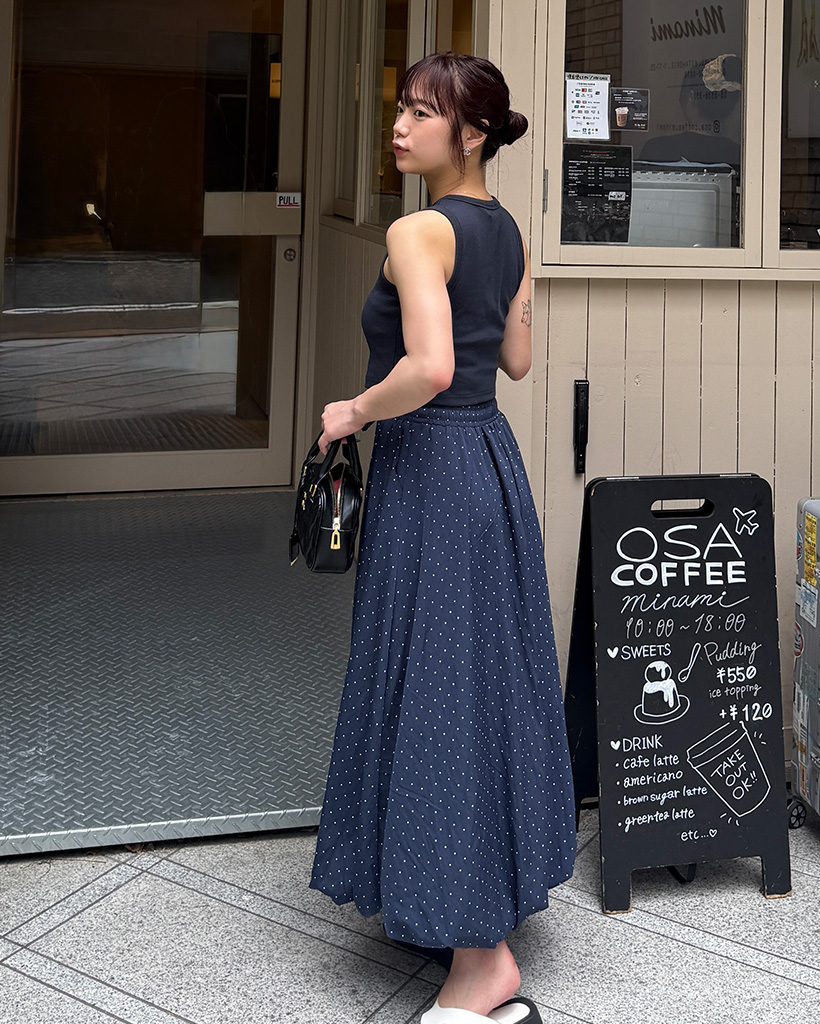 CRESCENT Duo グレー系抽象パターンロングスカート斬新デザイン 新品M 楽天市場】ロングスカート / CALINER (カリネ) T/C天竺 アロハ