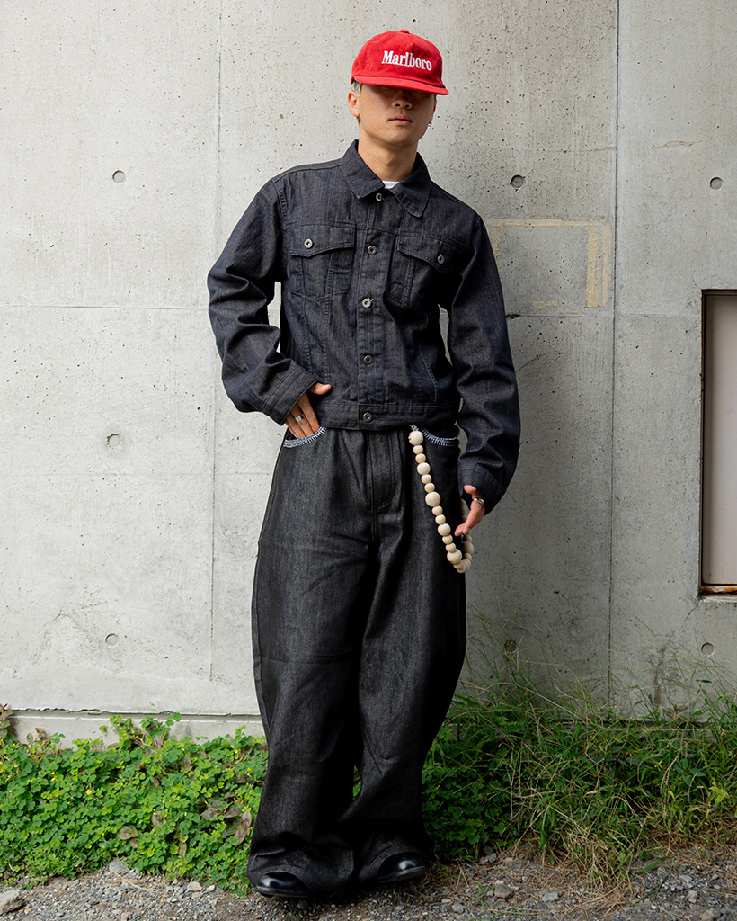 サグクラブ スパイダーウェブ刺繍デニムパンツ サグクラブ スパイダーウェブ刺繍デニムパンツ サグクラブ