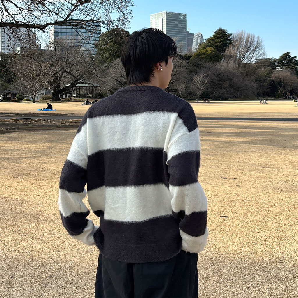 ユニセックス）ボーダーニット | ファッション通販サイト NUGU