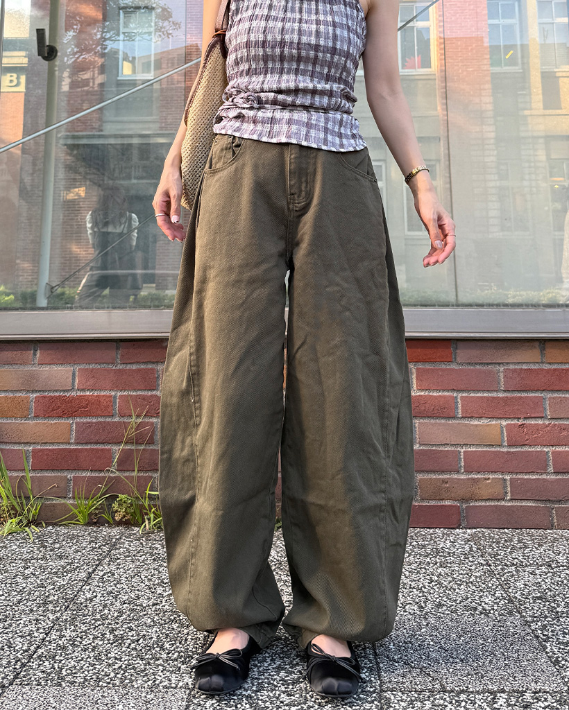 サイドピンタックワイドパンツ | ファッション通販サイト NUGU