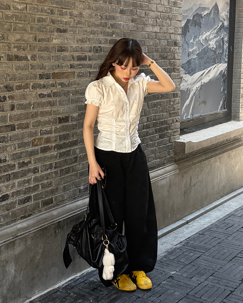 黒 サルエルパンツ タック入り 楽天市場】メール便送料無料 選べる6サイズ ゆるパンツ サルエルパンツ