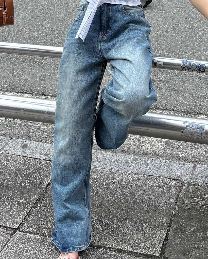 ローワイドデニムパンツ | ファッション通販サイト NUGU