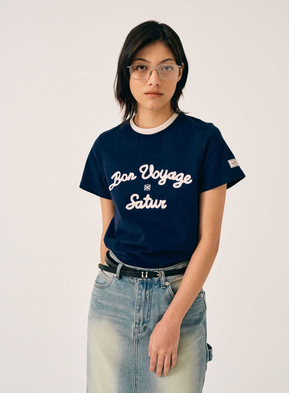 即日発送　pois blouse tee ピンク レディース Tシャツ・カットソー (ピンク) -ファッション通販