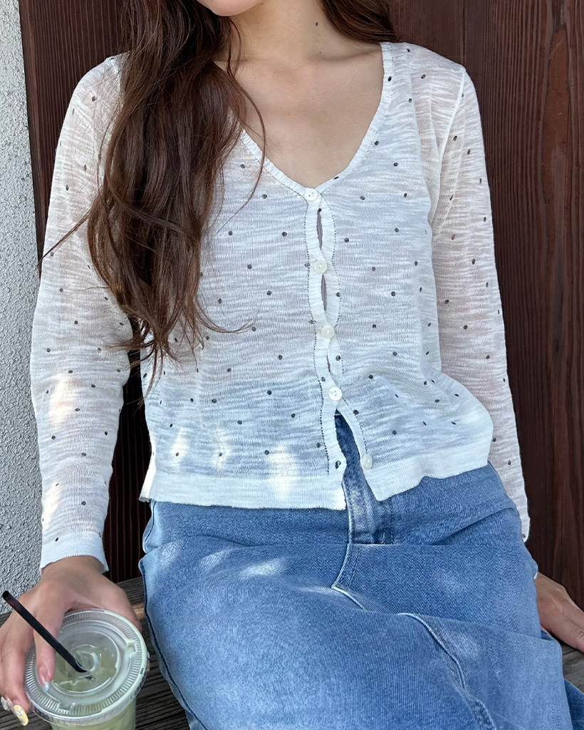 レア】keisuke kanda ドット柄カーディガン ドット柄ニット レア】keisuke kanda ドット柄カーディガン ドット柄ニット