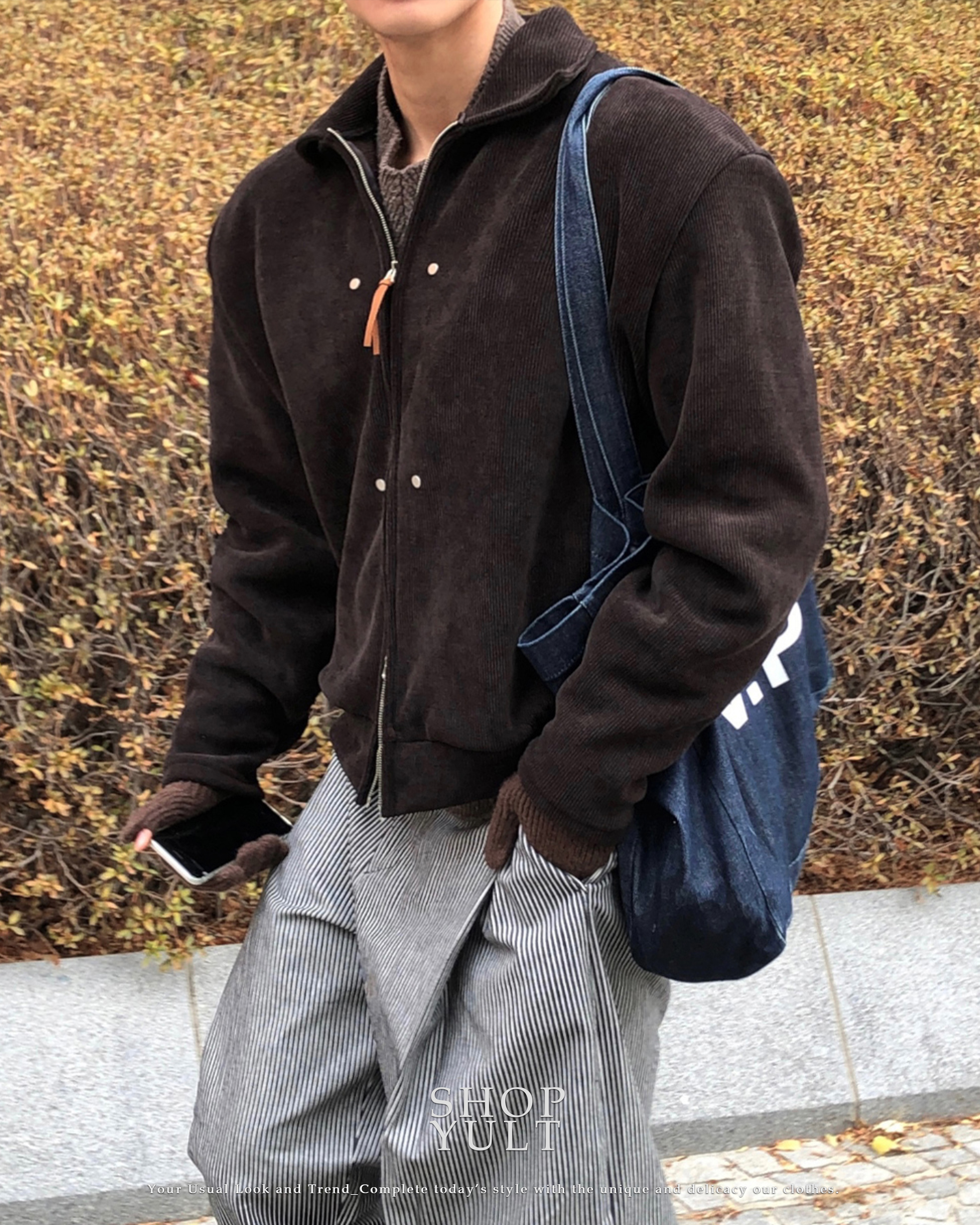 (5 color) ウール ニットカーディガン