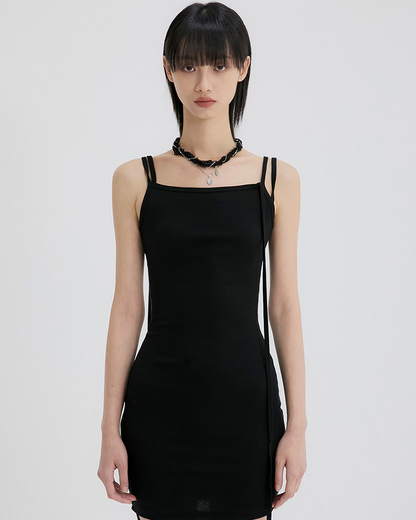 Braided Handmade Necklace (FL-730_Black) | ファッション通販